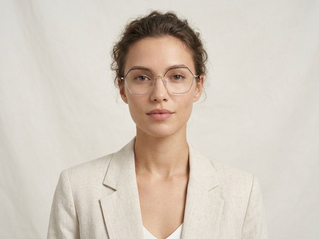 Geometric Silver Metal Glasses #BS2425-1629
