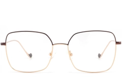 Vasos rectangulares de metal dorado #BS2425-1631