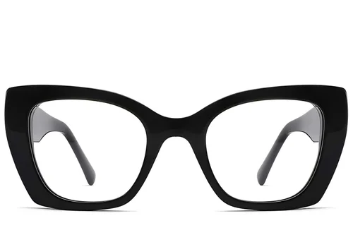 Lunettes papillon en acétate noir #BS2425-1635