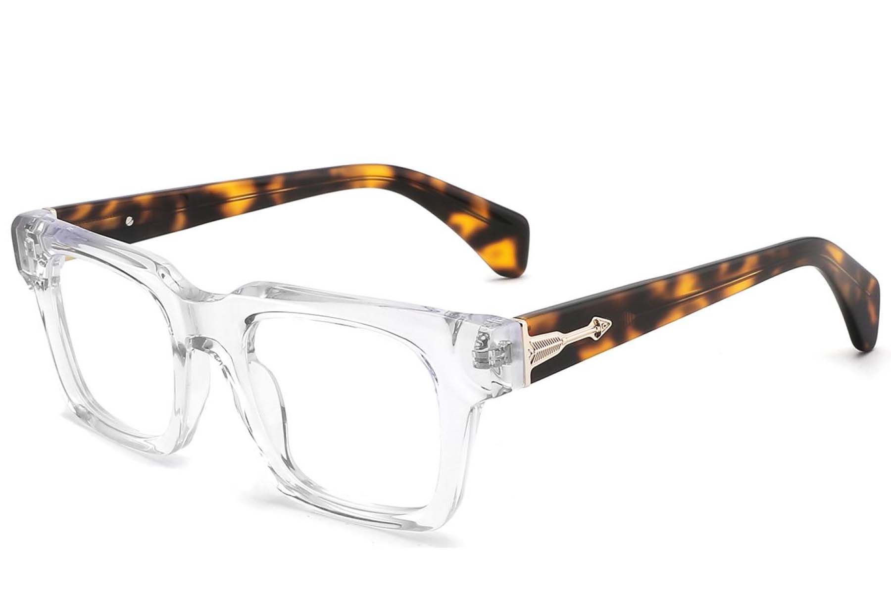 Vasos rectangulares de acetato transparente #BS2425-1647