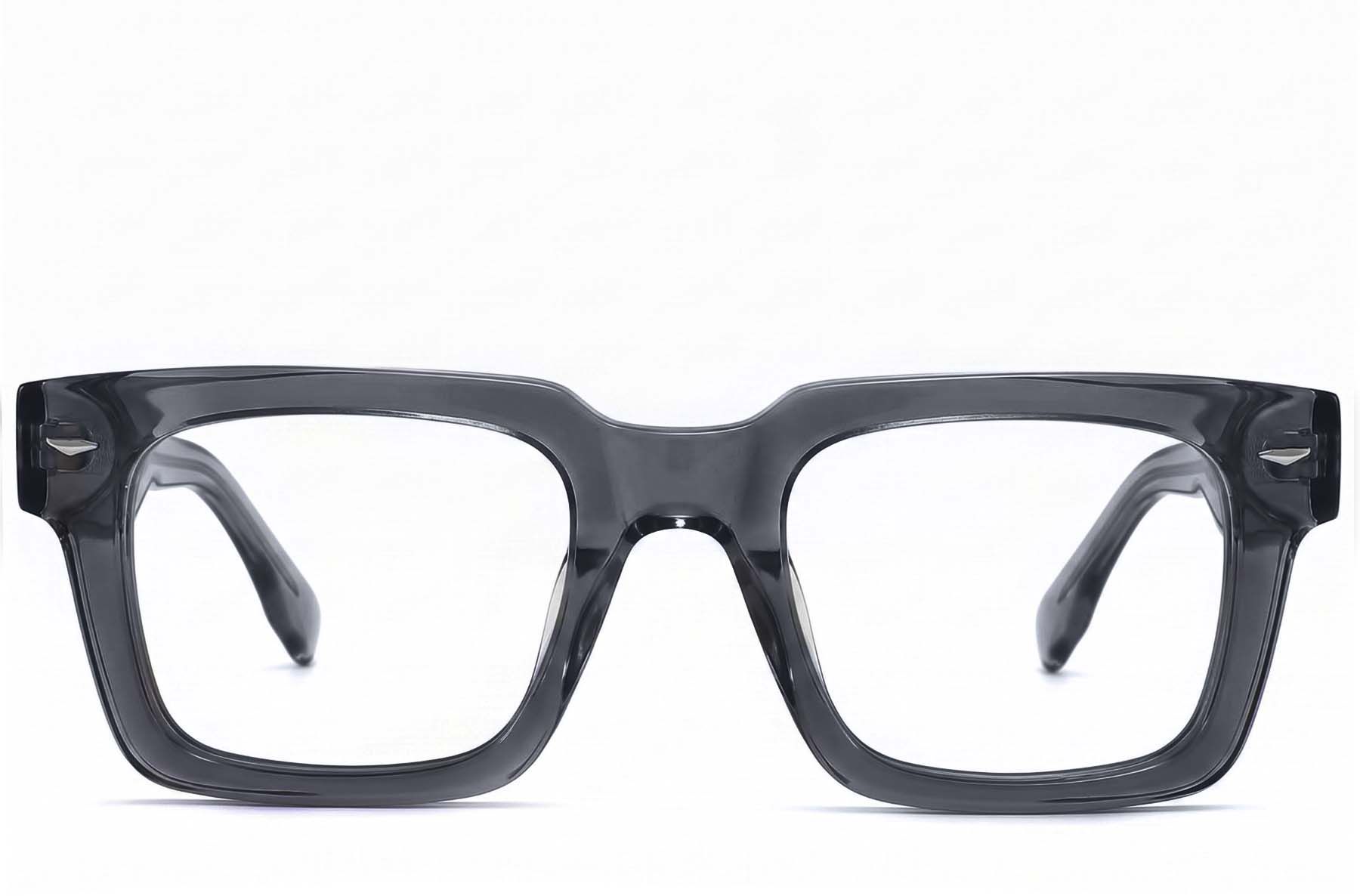Rectangular Grey Acetate Glasses #BS2425-1661
