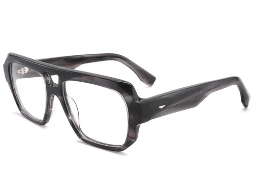 Lunettes aviateur en acétate gris #BS2425-1664