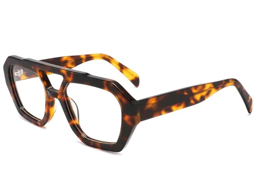 Aviator Tortoiseshell Acetate Glasses #BS2425-1666