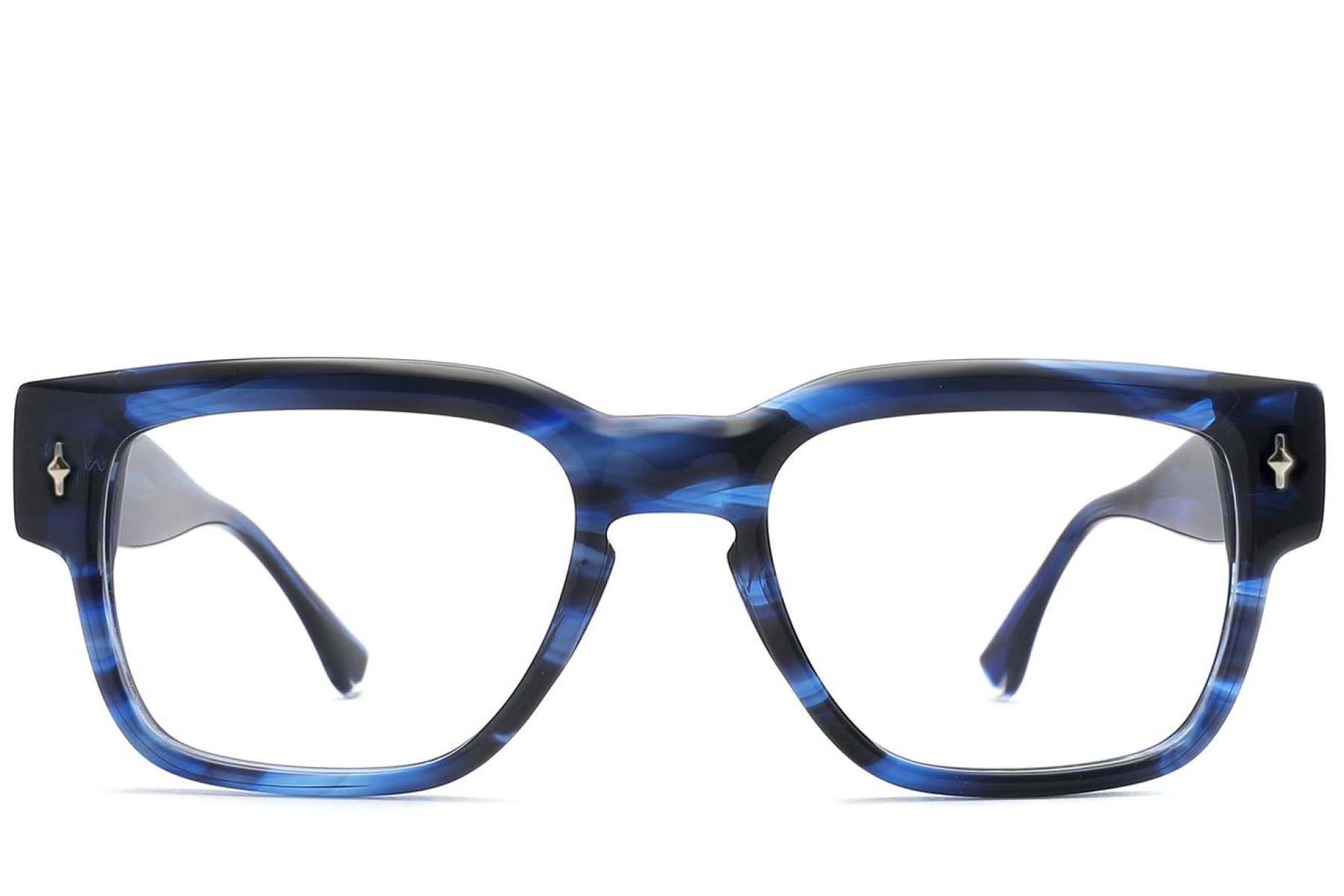 Rectangular Blue Acetate Glasses #BS2425-1670