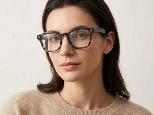 Lunettes rectangulaires en acétate gris #BS2425-1674
