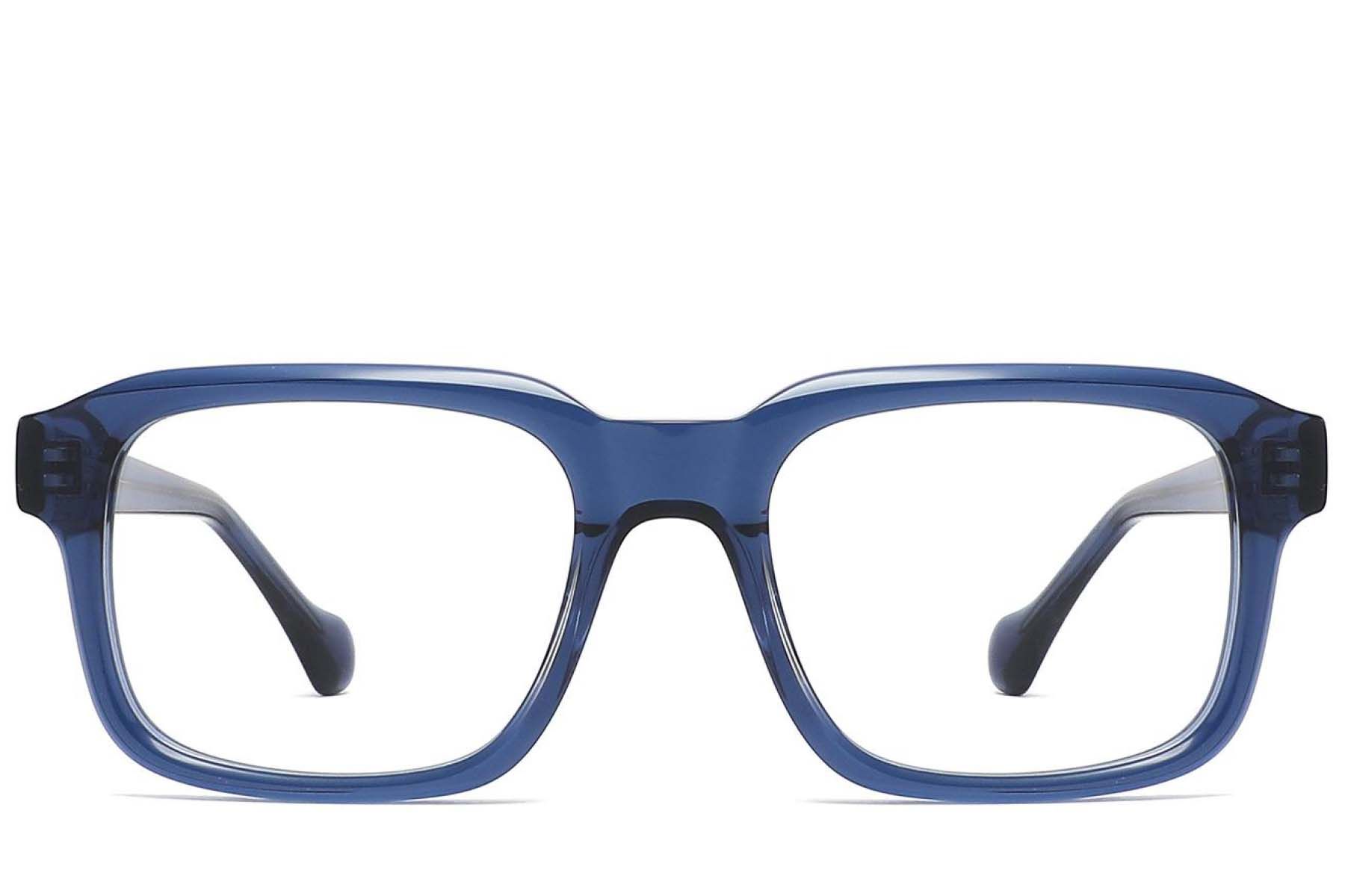 Rectangular Blue Acetate Glasses #BS2425-1685