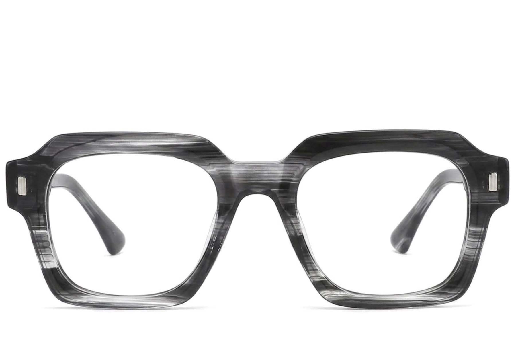 Rectangular Grey Acetate Glasses #BS2425-1689