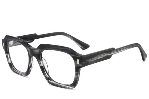 Lunettes rectangulaires en acétate gris #BS2425-1689
