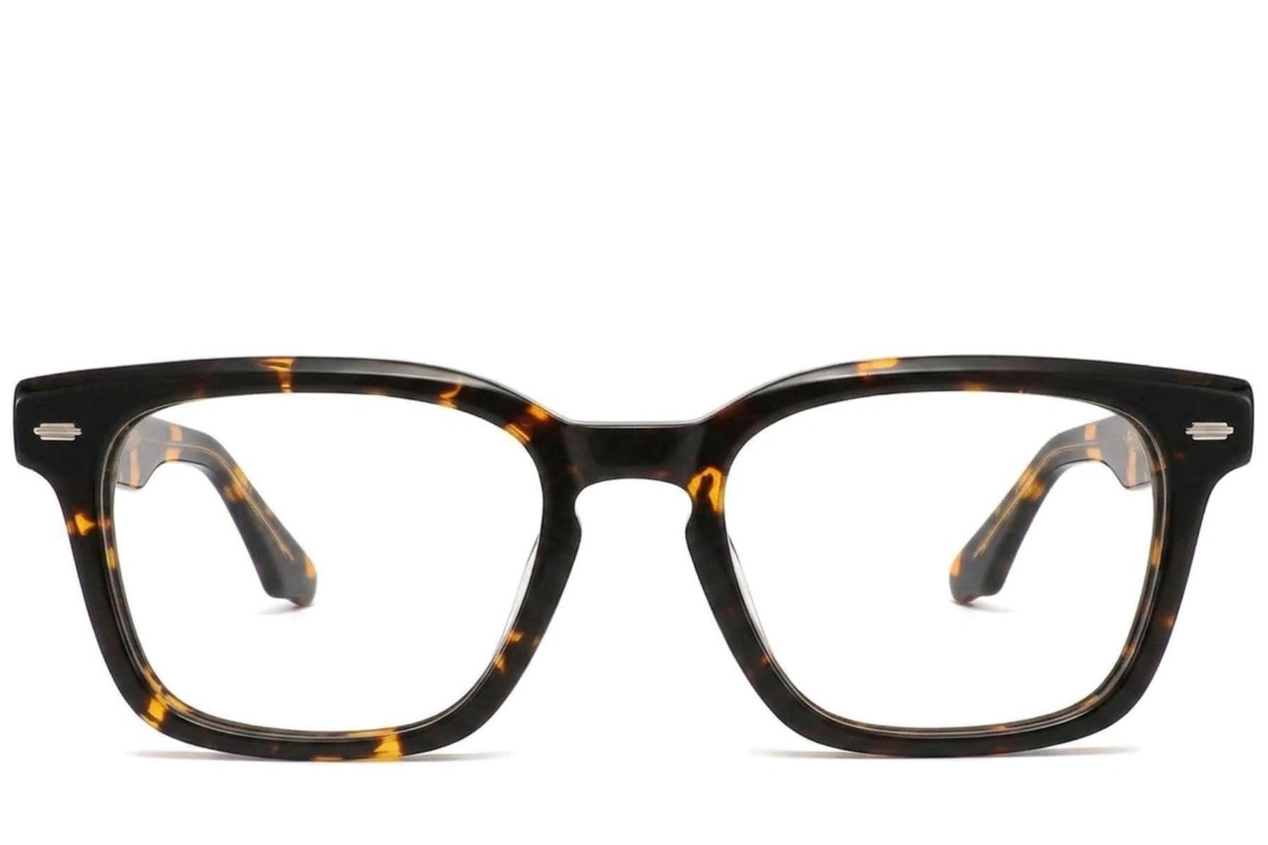Lunettes rectangulaires en acétate écaille de tortue #BS2425-1692