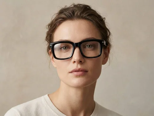 Lunettes rectangulaires en acétate noir #BS2425-1699