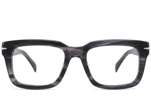 Lunettes rectangulaires en acétate gris #BS2425-1701