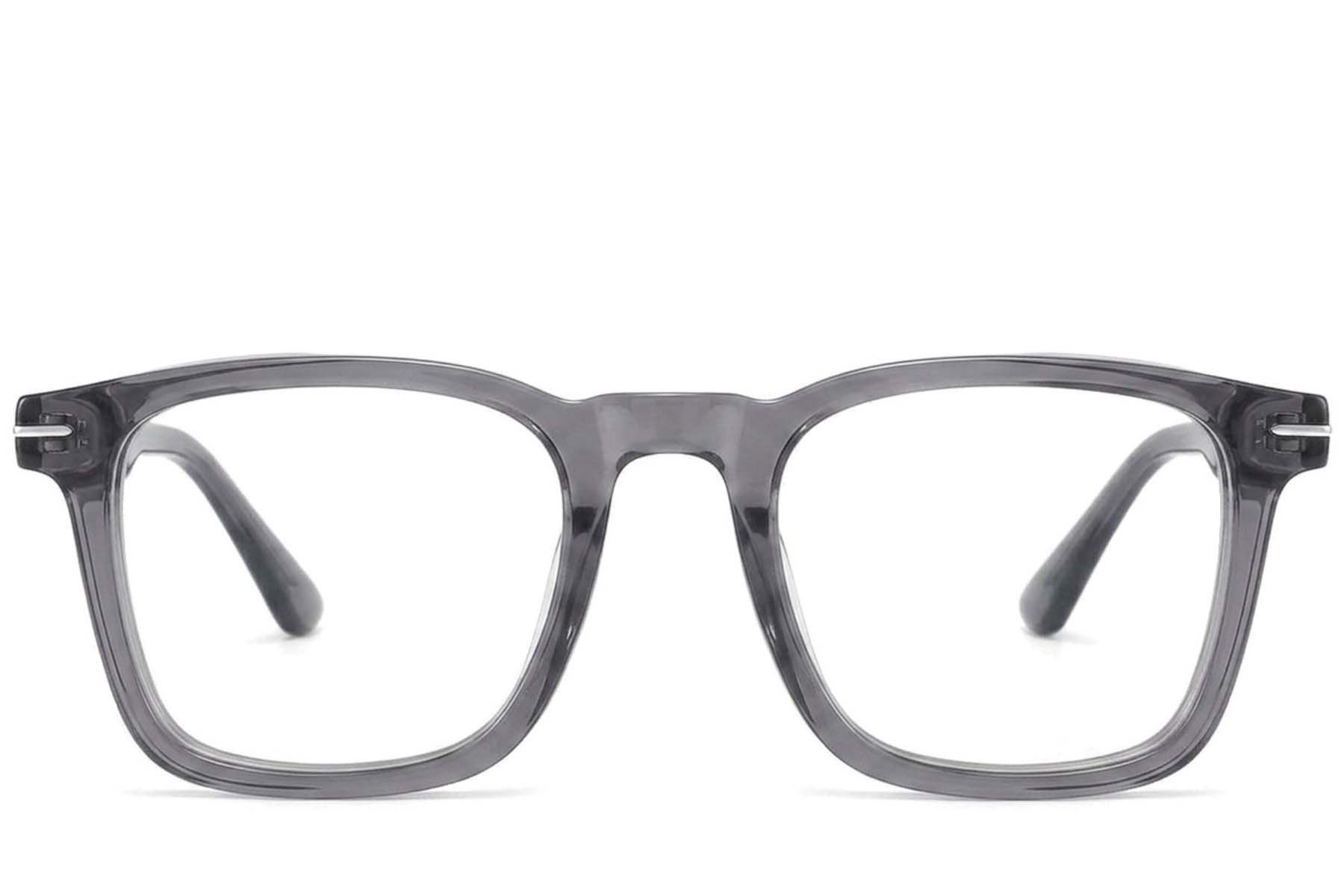 Rectangular Grey Acetate Glasses #BS2425-1704