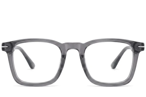 Lunettes rectangulaires en acétate gris #BS2425-1704