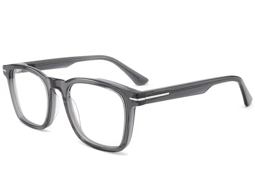 Lunettes rectangulaires en acétate gris #BS2425-1704