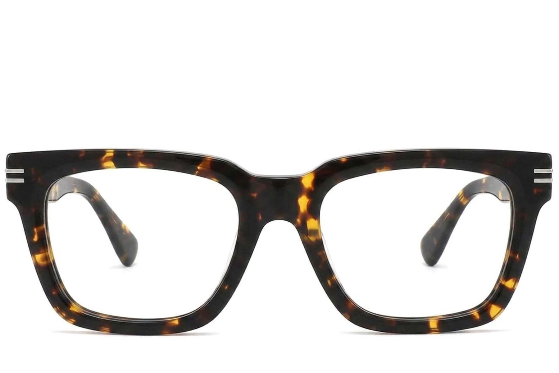 Gafas rectangulares de acetato con efecto carey #BS2425-1709