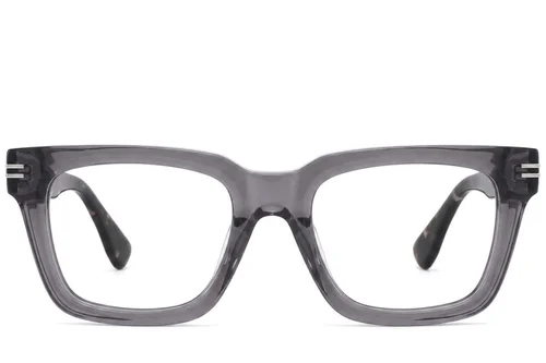 Lunettes rectangulaires en acétate gris #BS2425-1711