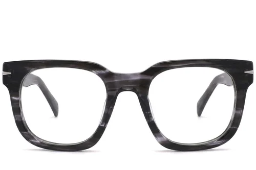 Lunettes rectangulaires en acétate gris #BS2425-1724