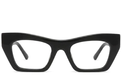 Lunettes papillon en acétate noir #BS2425-1742