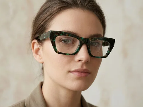 Butterfly Green Acetate Glasses #BS2425-1745
