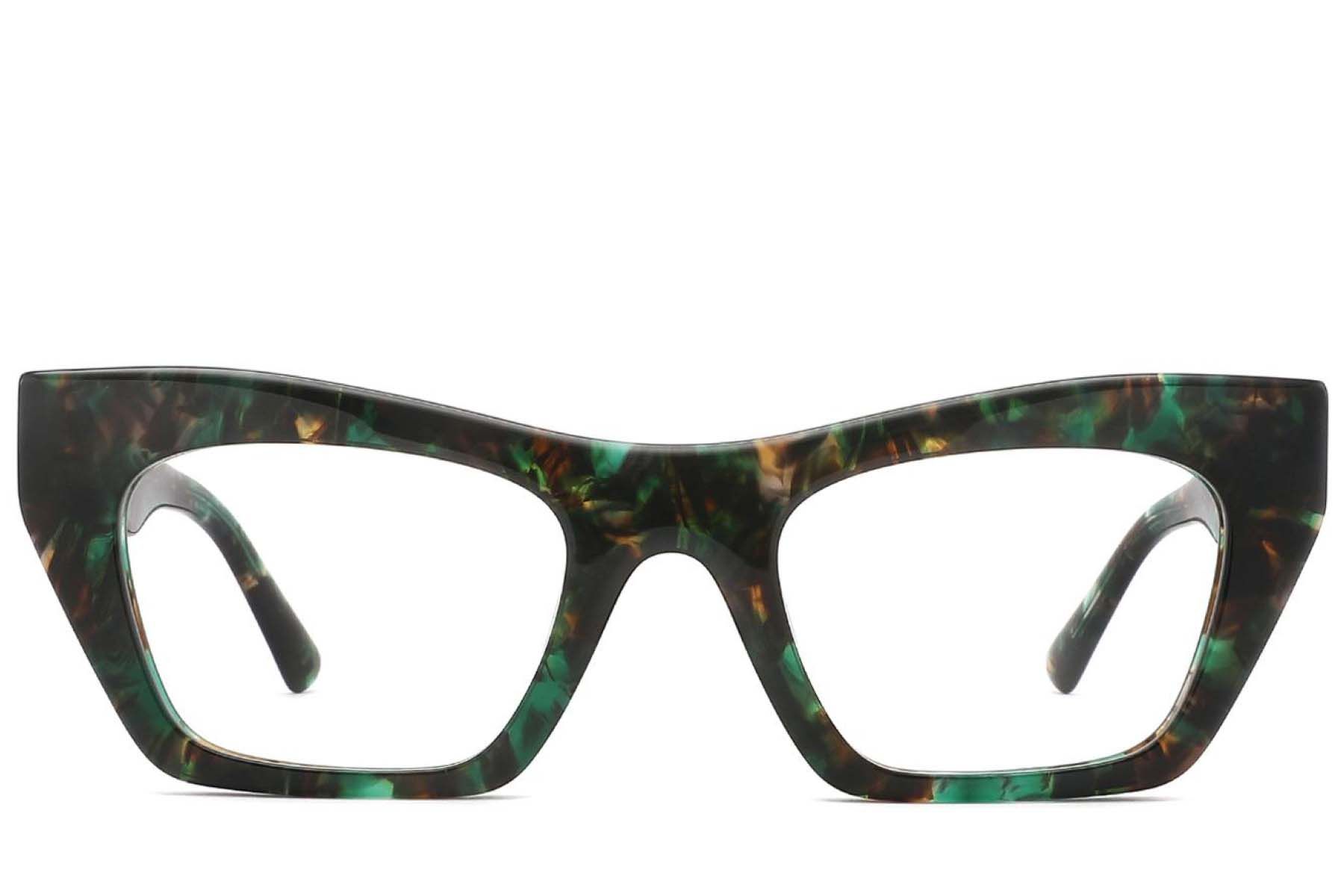 Butterfly Green Acetate Glasses #BS2425-1745