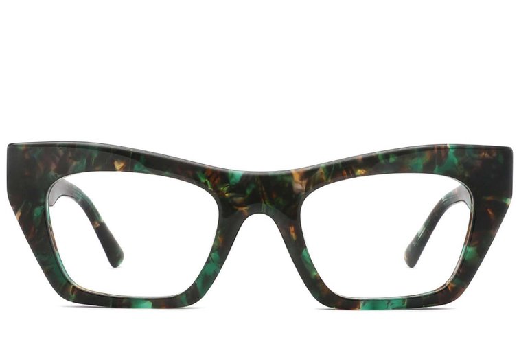 Butterfly Green Acetate Glasses #BS2425-1745