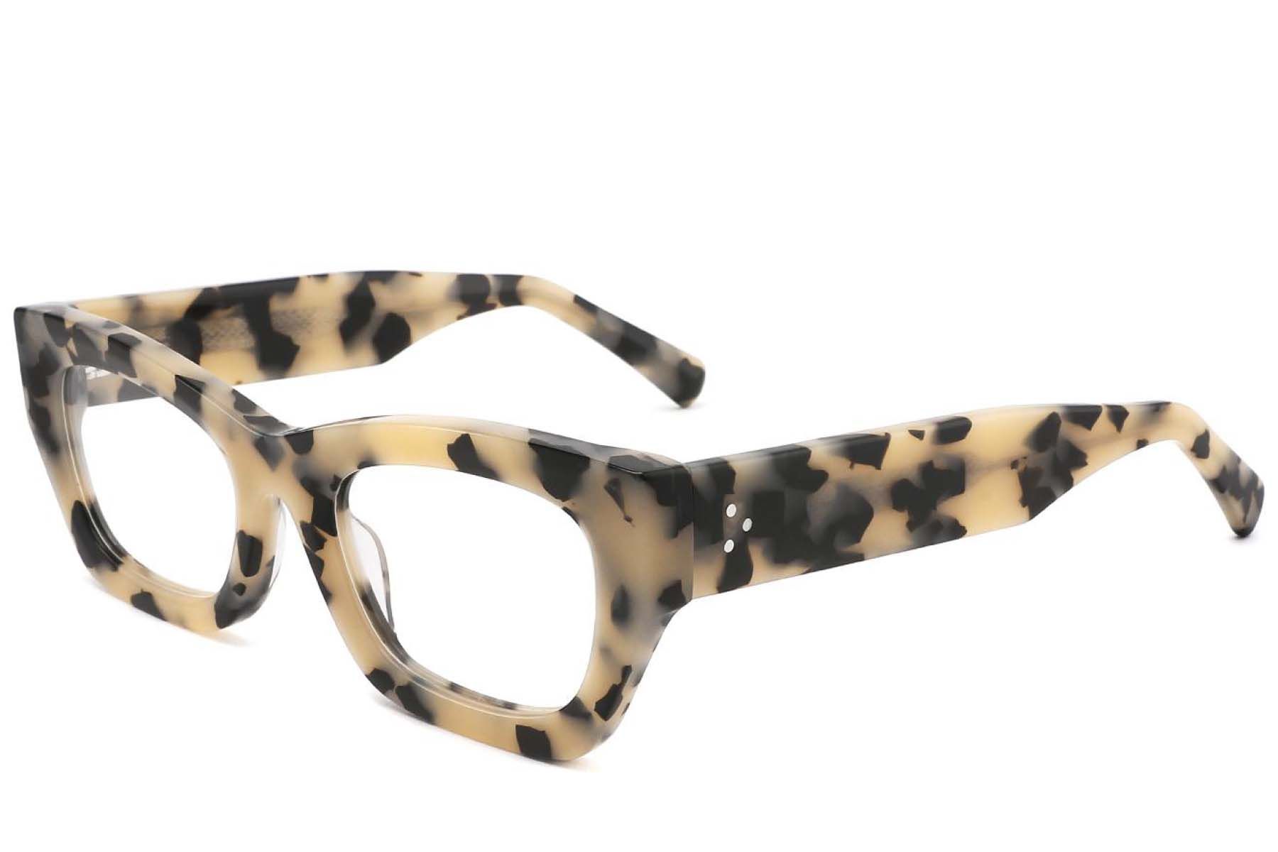 Rectangular Pattern Acetate Glasses #BS2425-1749