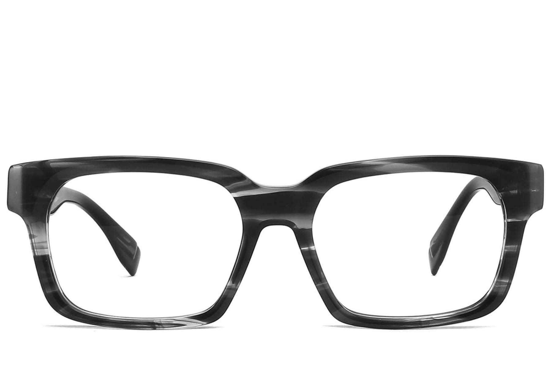 Bicchieri rettangolari in acetato grigio #BS2425-1763