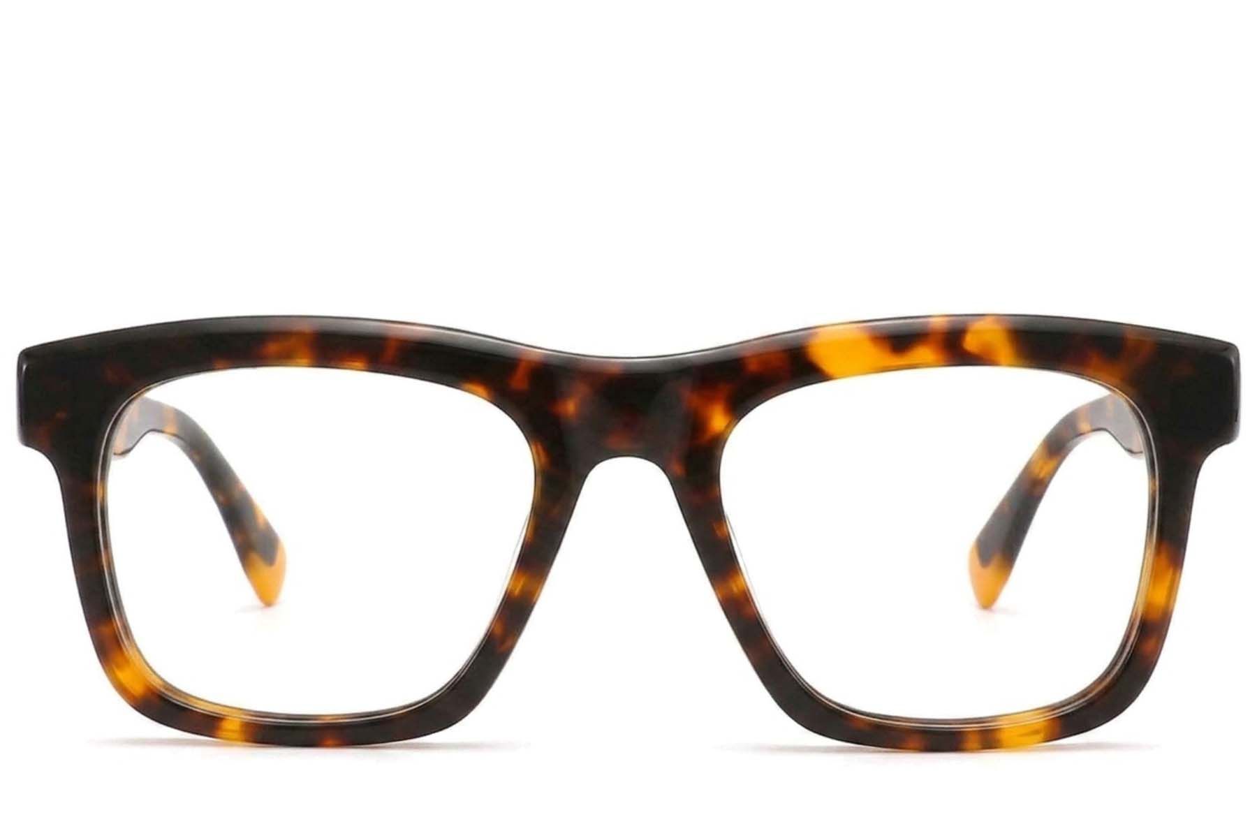 Lunettes rectangulaires en acétate écaille de tortue #BS2425-1765