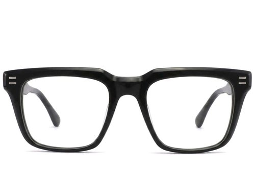 Lunettes rectangulaires en acétate noir #BS2425-1771