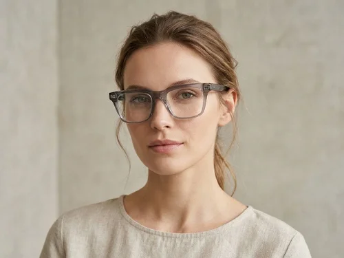 Lunettes rectangulaires en acétate gris #BS2425-1773