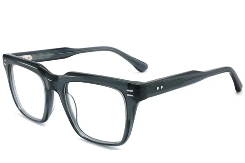 Rectangular Grey Acetate Glasses #BS2425-1775