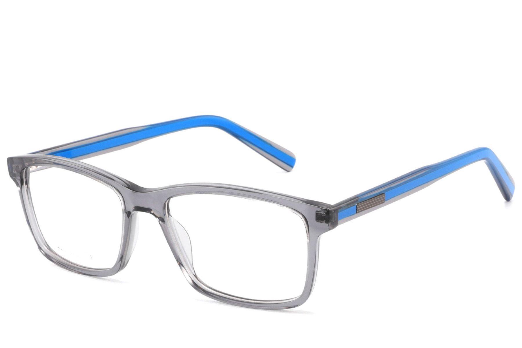 Rectangular Grey Acetate Glasses #BS2425-1779