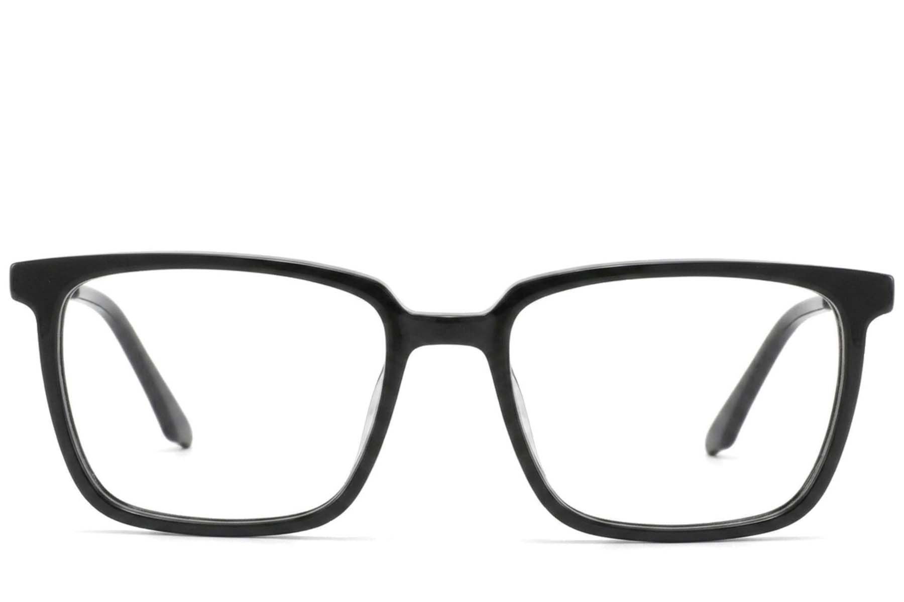 Lunettes rectangulaires en acétate noir #BS2425-1781