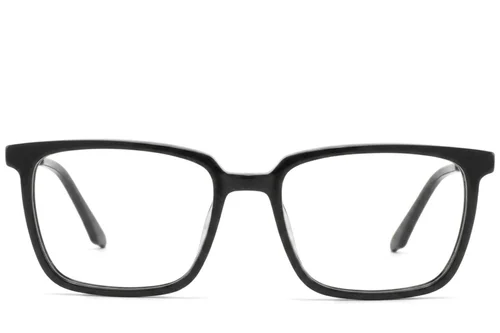 Lunettes rectangulaires en acétate noir #BS2425-1781