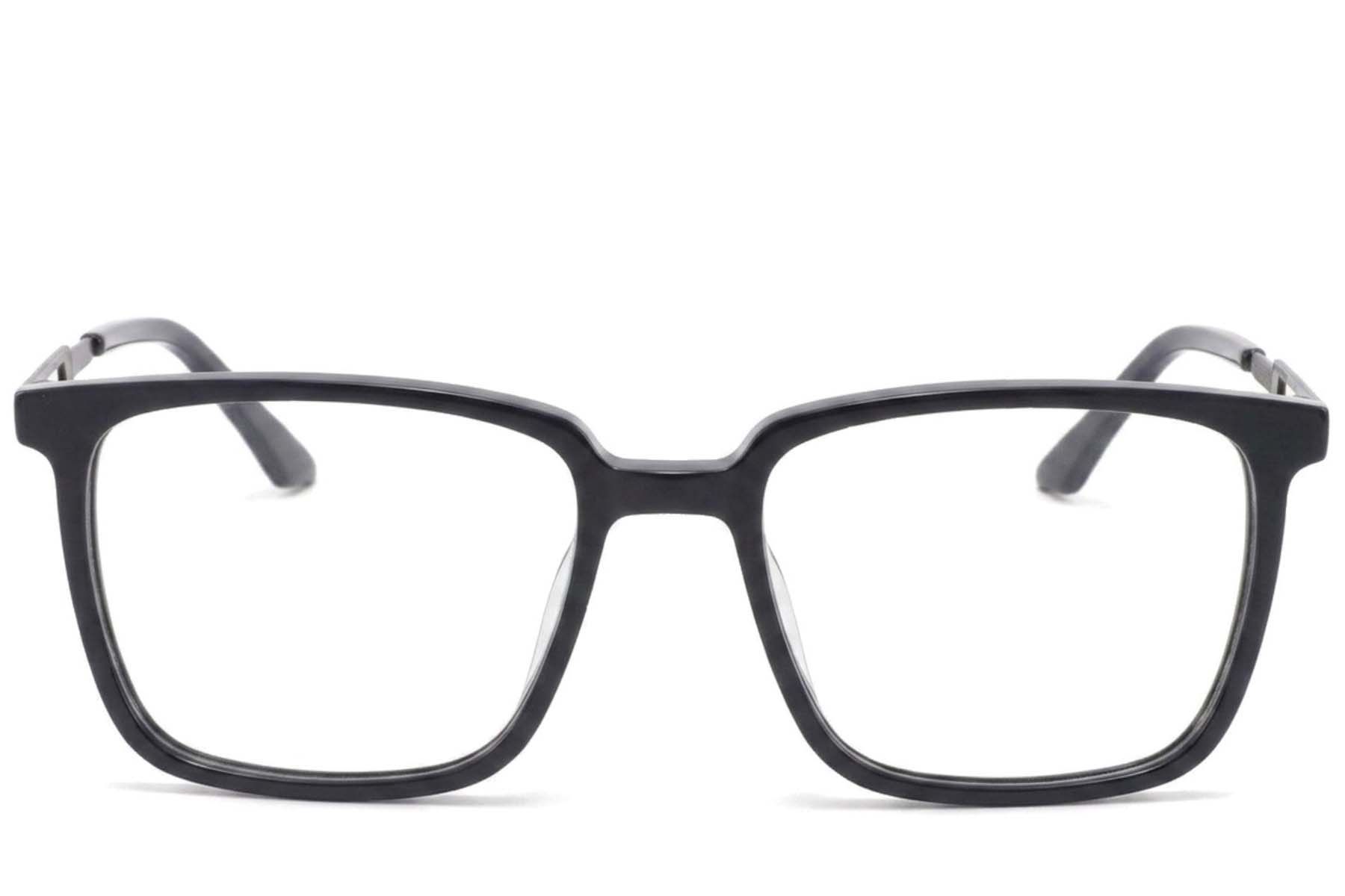 Rectangular Black Acetate Glasses #BS2425-1782