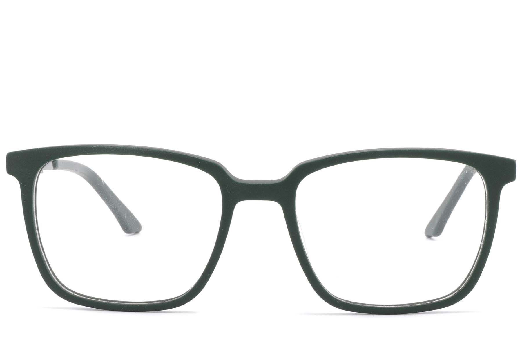 Rectangular Green Acetate Glasses #BS2425-1783