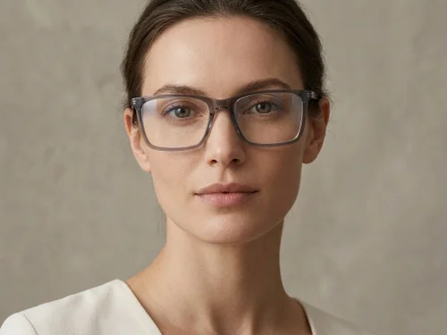Lunettes rectangulaires en acétate gris #BS2425-1790