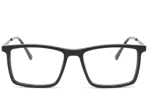 Lunettes rectangulaires en acétate noir #BS2425-1791