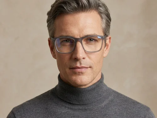 Lunettes rectangulaires en acétate gris #BS2425-1796