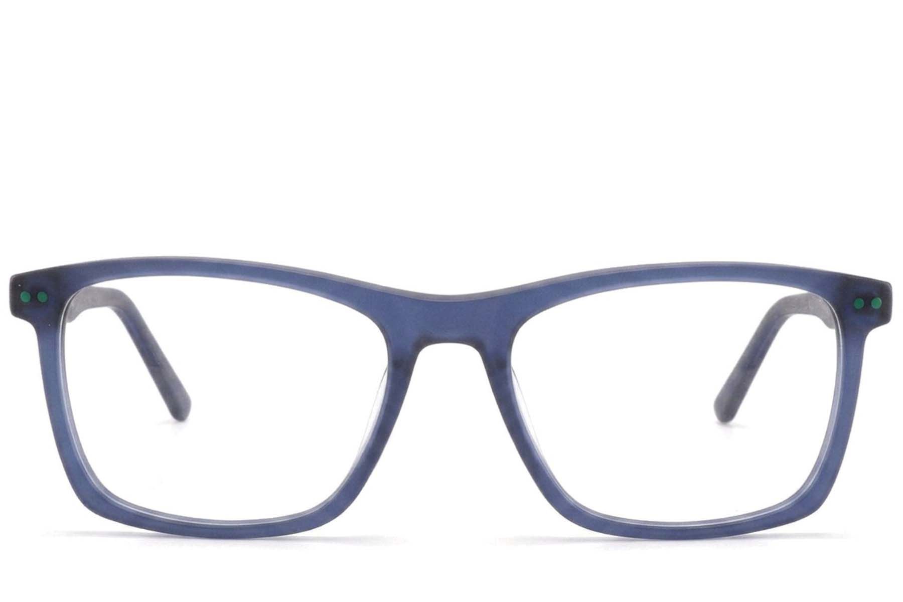 Bicchieri rettangolari in acetato blu #BS2425-1797