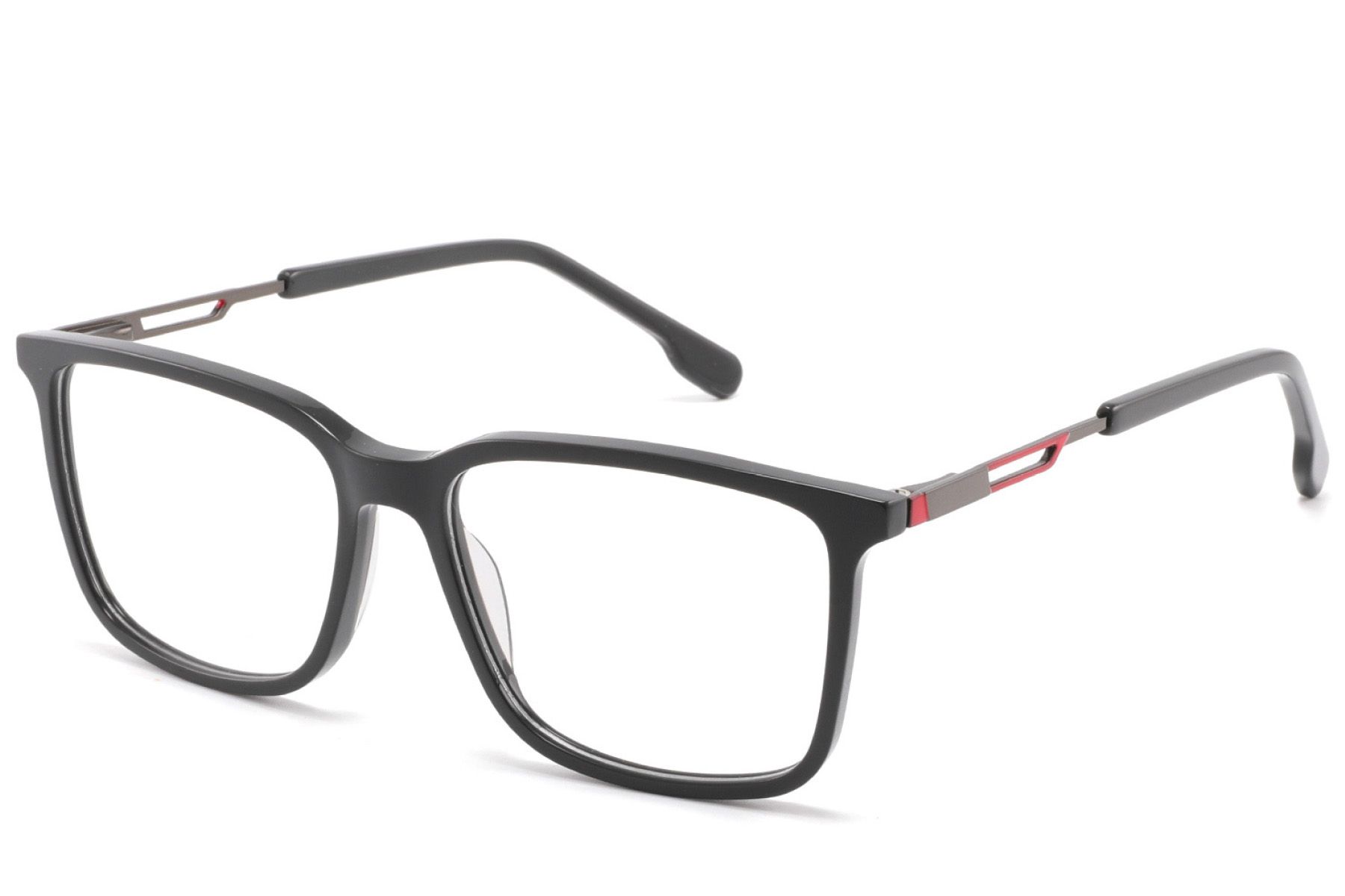 Bicchieri rettangolari in acetato nero #BS2425-1800