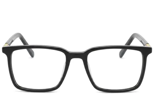 Lunettes rectangulaires en acétate noir #BS2425-1801
