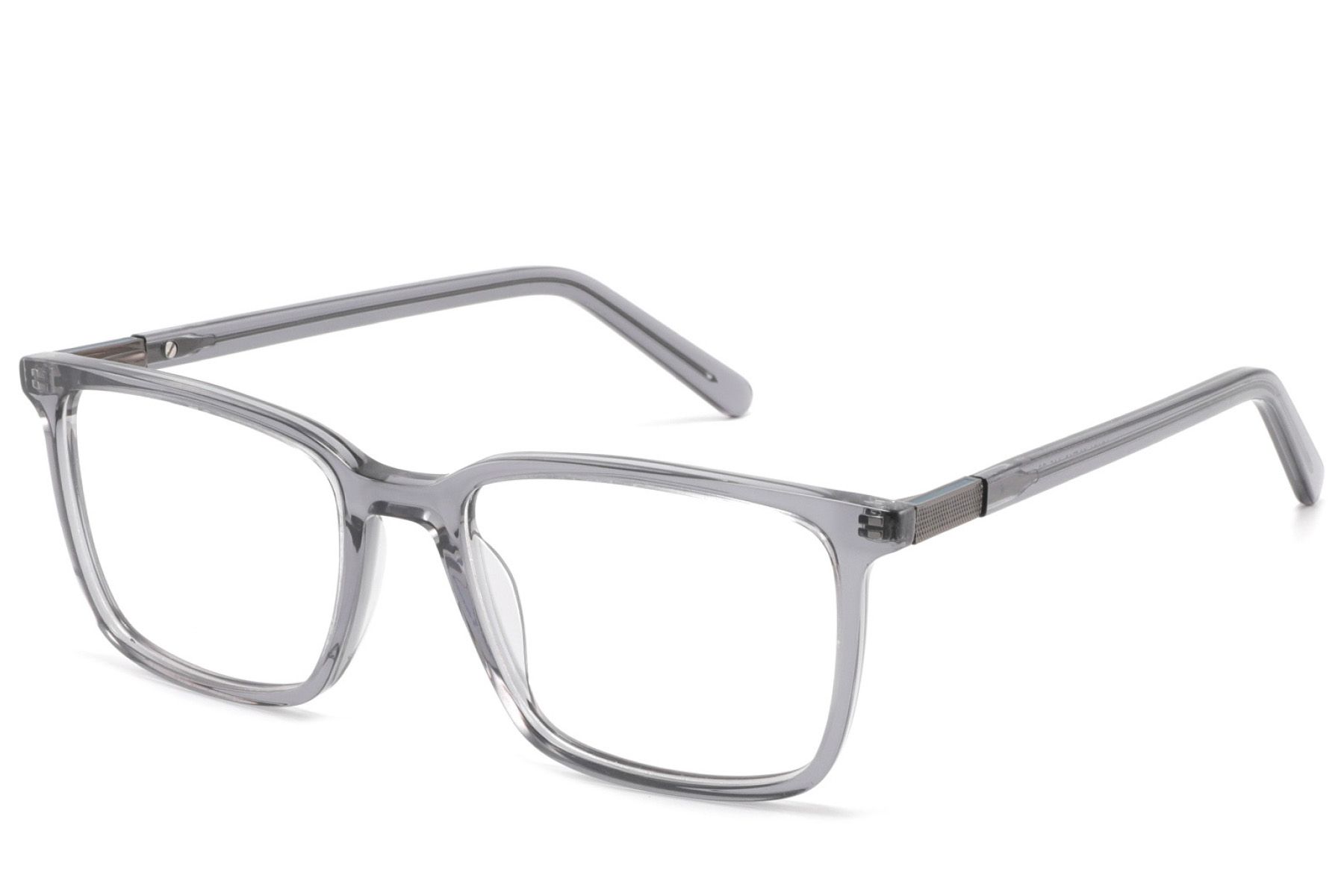 Bicchieri rettangolari in acetato grigio #BS2425-1802