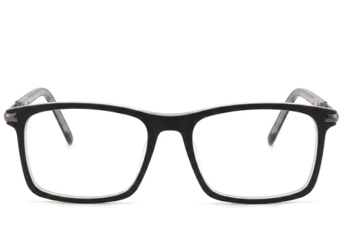 Lunettes rectangulaires en acétate noir #BS2425-1808