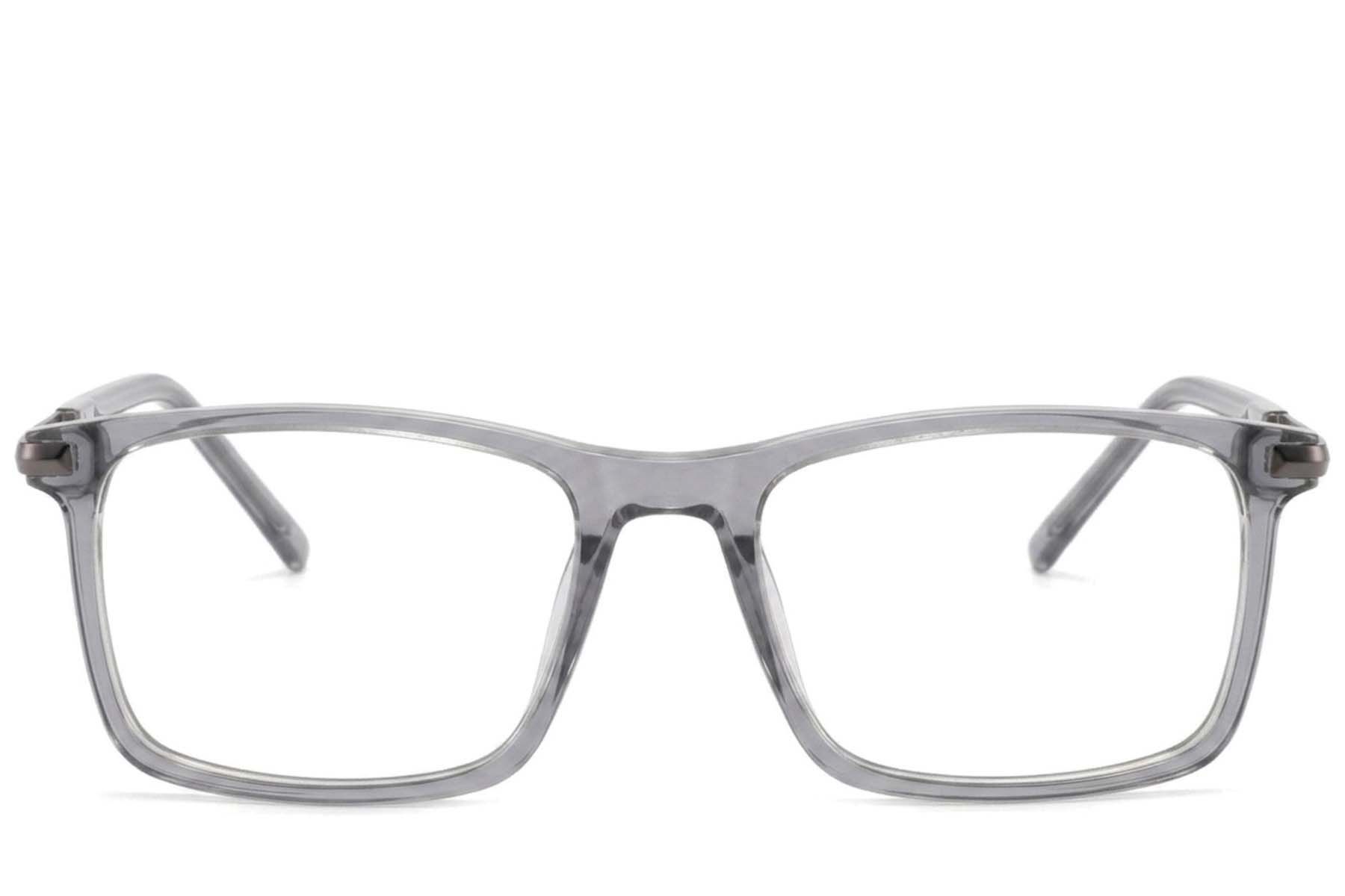 Lunettes rectangulaires en acétate gris #BS2425-1809