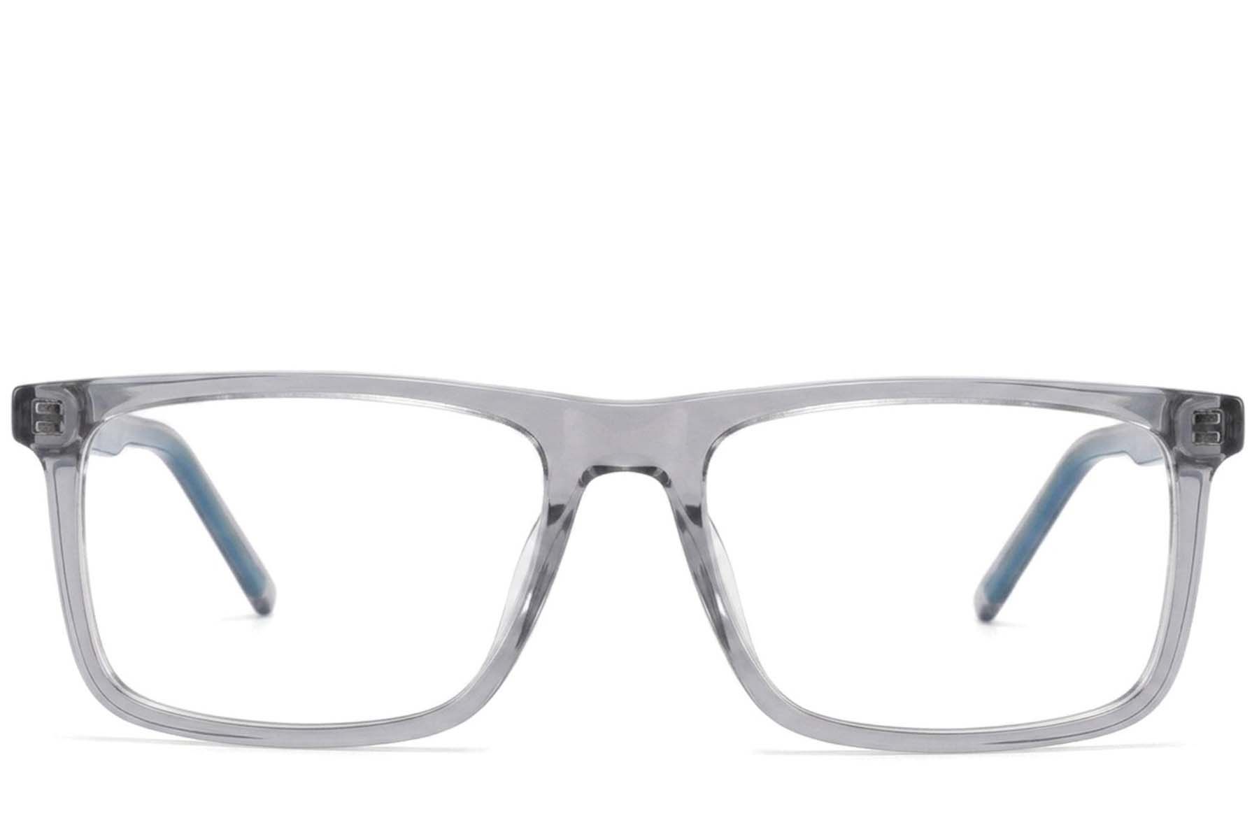 Bicchieri rettangolari in acetato grigio #BS2425-1813