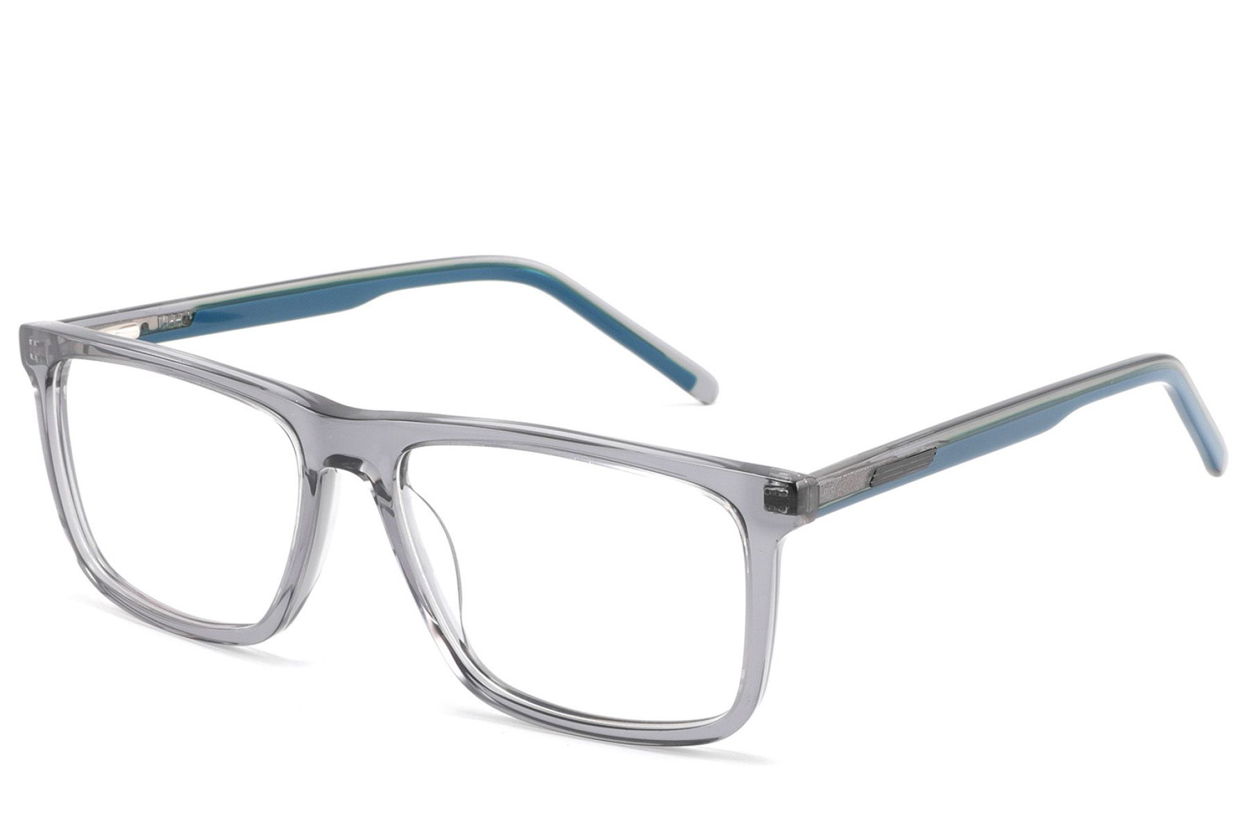 Bicchieri rettangolari in acetato grigio #BS2425-1813
