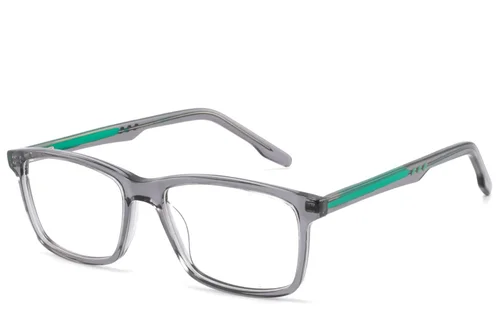 Lunettes rectangulaires en acétate gris #BS2425-1817