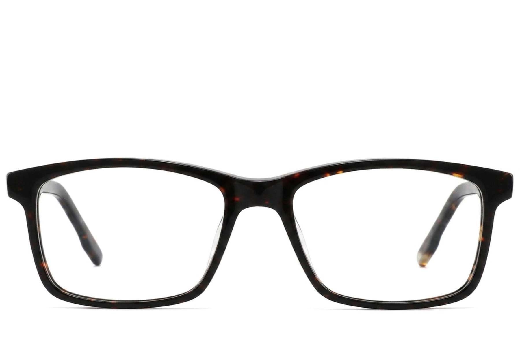 Rectangular Tortoiseshell Acetate Glasses #BS2425-1820