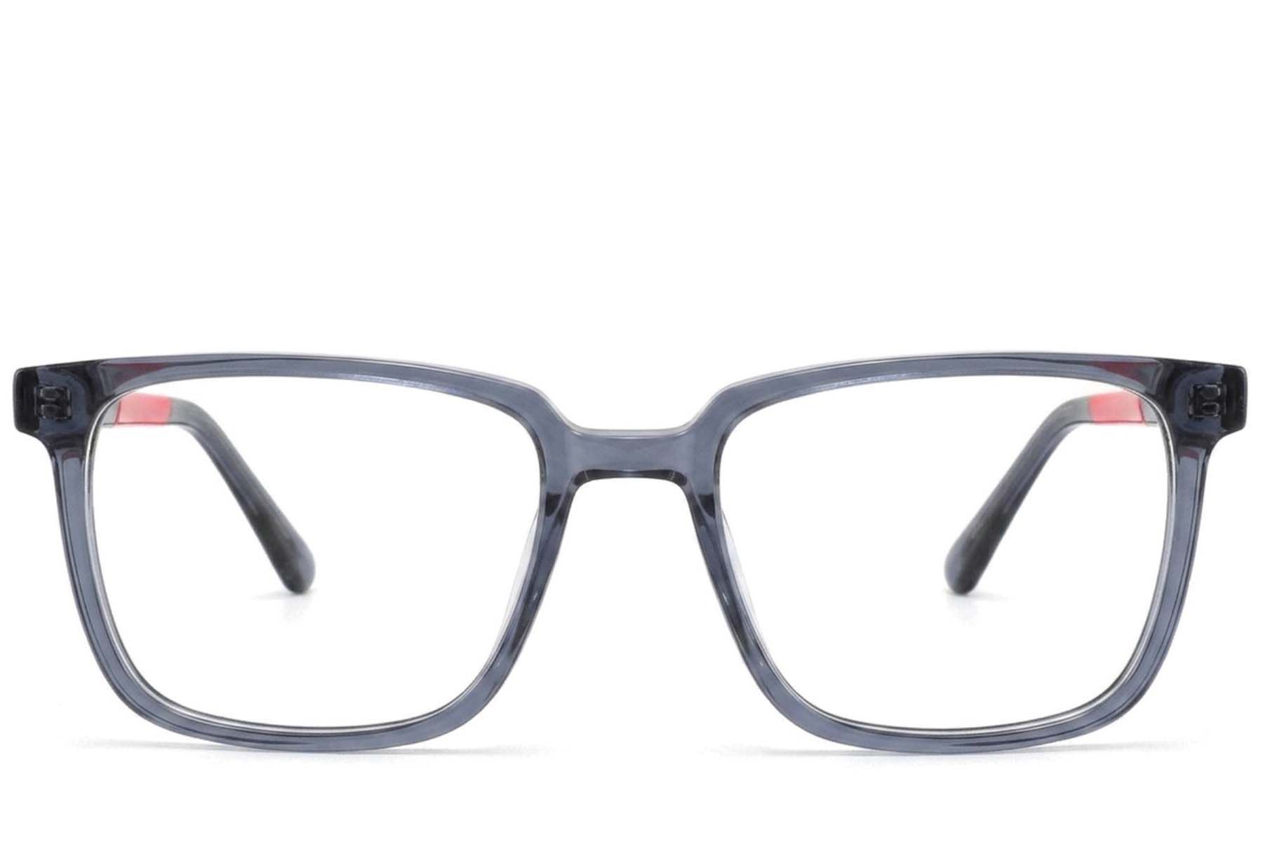 Rectangular Blue Acetate Glasses #BS2425-1822
